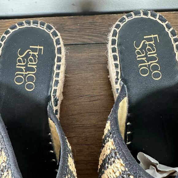FRANCO SARTO Pacifica espadrille platform wedge sandals slides woman's size 8 - Picture 6 of 9